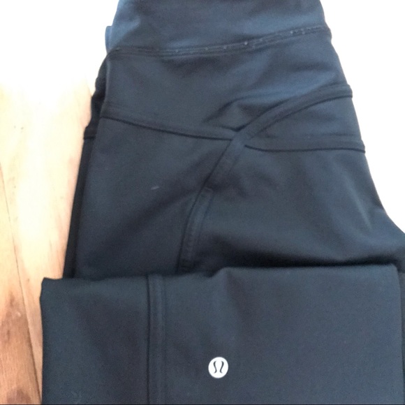 LULULEMON Black Straight Wide Leg Yoga Pants - Picture 7 of 7
